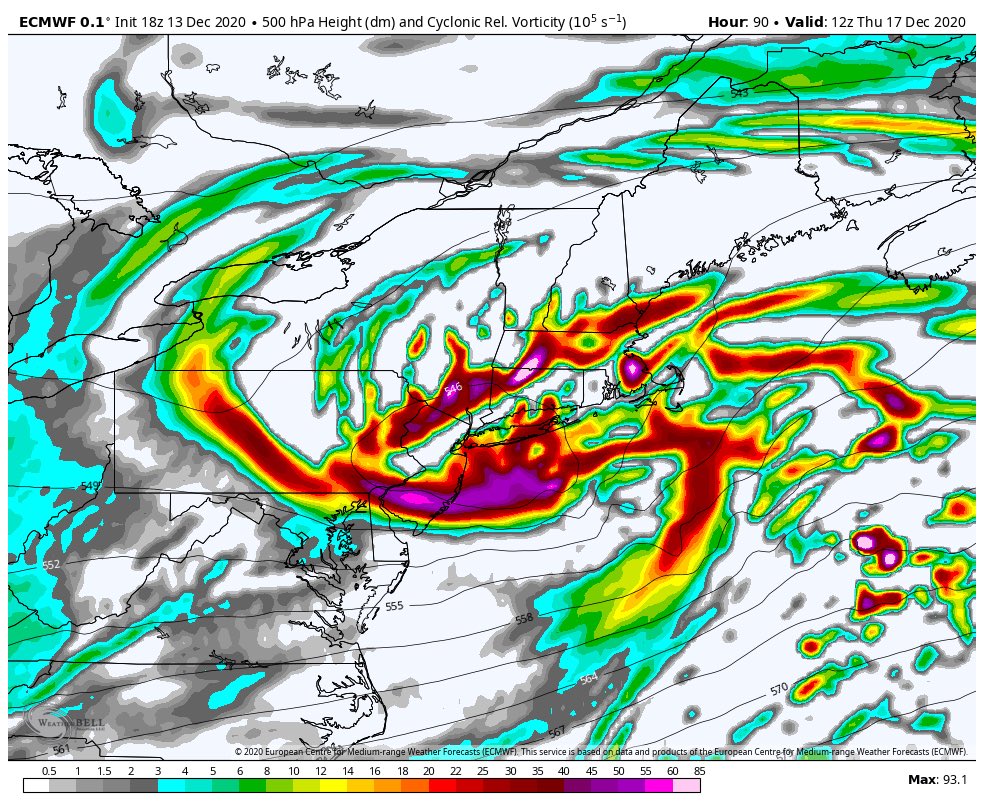 If the upper low gets closed off like the Euro shows....... look out