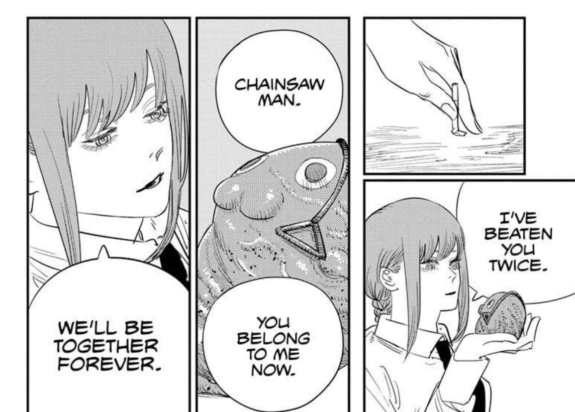 It’s unlikely that Makima was aware of this but that just adds to the fact that Some devils just want to be loved rather than feared which is how they gain power and thrive so Makima’s mehthods were clearly wrong but in her nature ( control and manipulation) and she relates to-