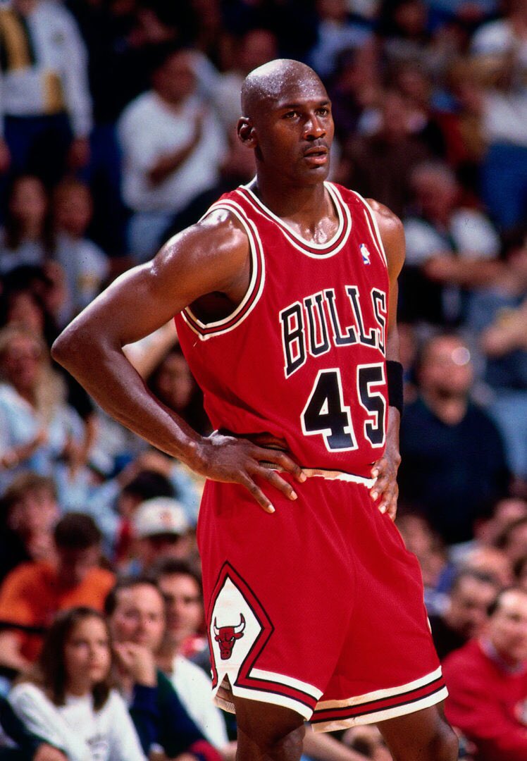 Michael Jordan won 2 #TITLES in Utah (1997 and 1998) 

These titles both took place in Game 6 in Utah. 

Utah is the 45th State. 

When MJ came out of retirement in late 1995 he wore the No. 45.