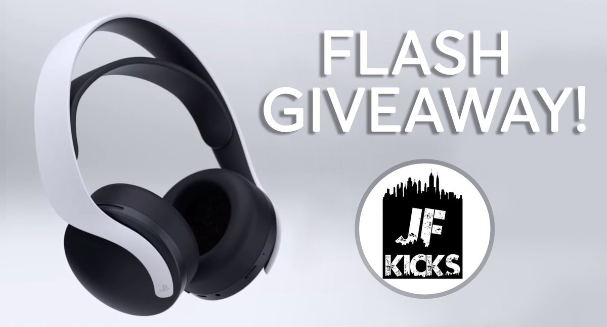 JustFreshKicks's tweet photo. FLASH GIVEAWAY ‼️ 

Picking one follower to win a Sony Pulse 3D Headset for FREE in 59mins 

• Like and RT 🔁♥️ 
• Must be following https://t.co/WbMHk5N0FH