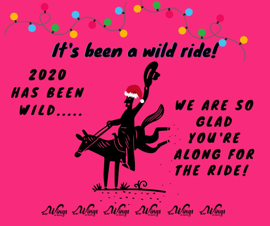 Wingsofhopeequi's tweet photo. God is good. all the time, and all the time, god is good! 
Thank you for "riding" with us through 2020 and soaring with us into 2021! https://t.co/4QmDSDDSHb
