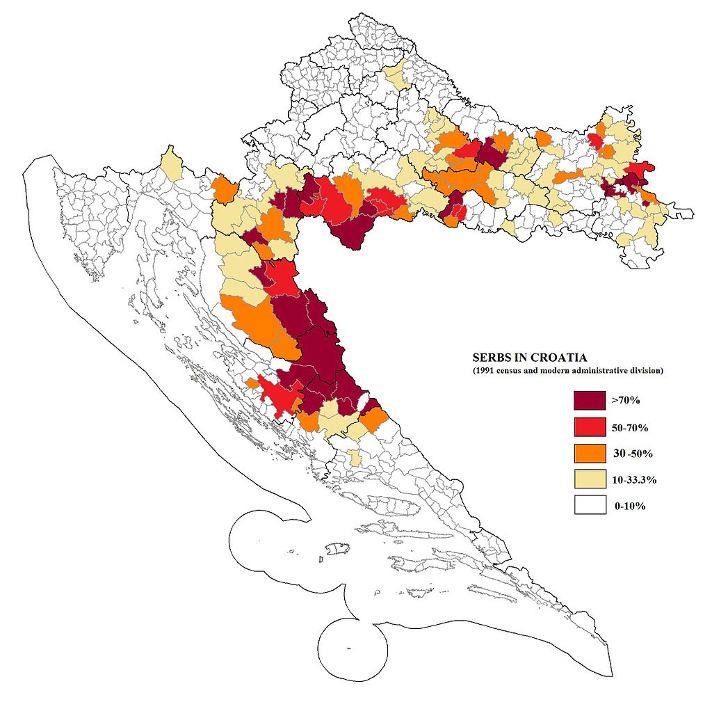 13. During WW2, Croatian  #Ustashe exterminated more than 300,000  #Serb civilians in the Nazilike "Independent State of  #Croatia" which covered modern day &  #Bosnia &  #Herzegovina.In 1995, even more Serbs to flee or were expelled byforces.Result: Serbs are 4.5% today in.