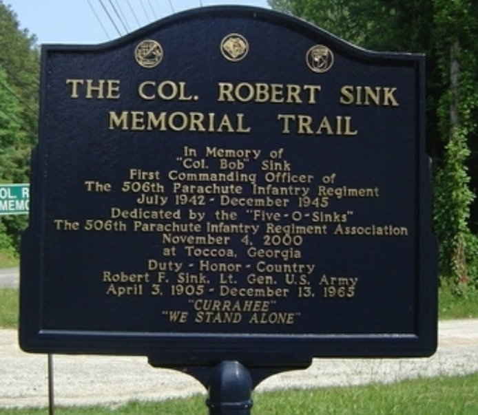 The man his troops affectionately called "Bourbon Bob" made his last big jump on Dec 13, 1965. Sink was portrayed by Captain Dale Dye in the Band of Brothers miniseries.Currahee and rest easy to the man who gave his utmost loyalty to the men of the 506th 7/