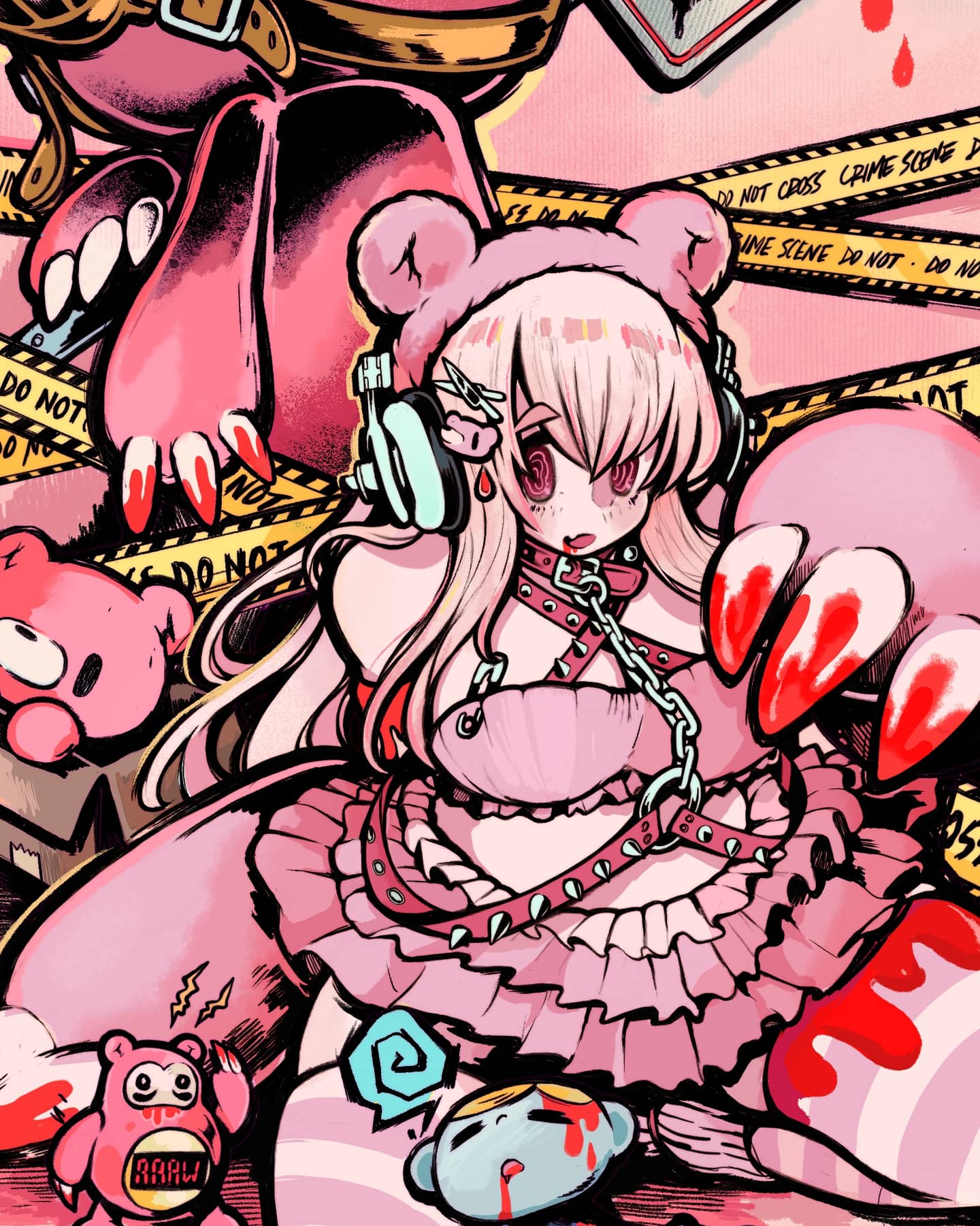 Pipidummy Gloomy X Sonico Fanart Based On The Taito Grg Sonico Racer Queen Figure I Love Sonico She S So Cute And Morichack S Gloomy Bear Design Was An Icon On My