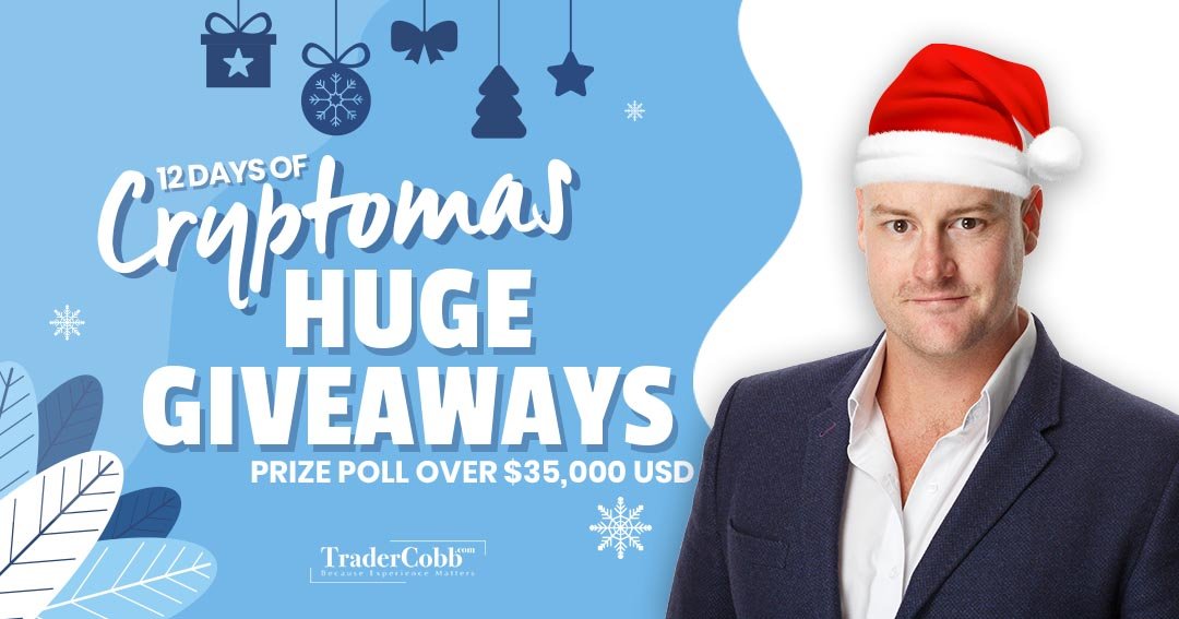 Want to win a $14k prize??? 🎁
 
It’s finally here! 🎉  Our “12 days of Cryptomas” includes a prize pool worth over $35,000 USD 😱
 
Will you be one of the 12 lucky winners? Simply enter at tradercobb.io/4K