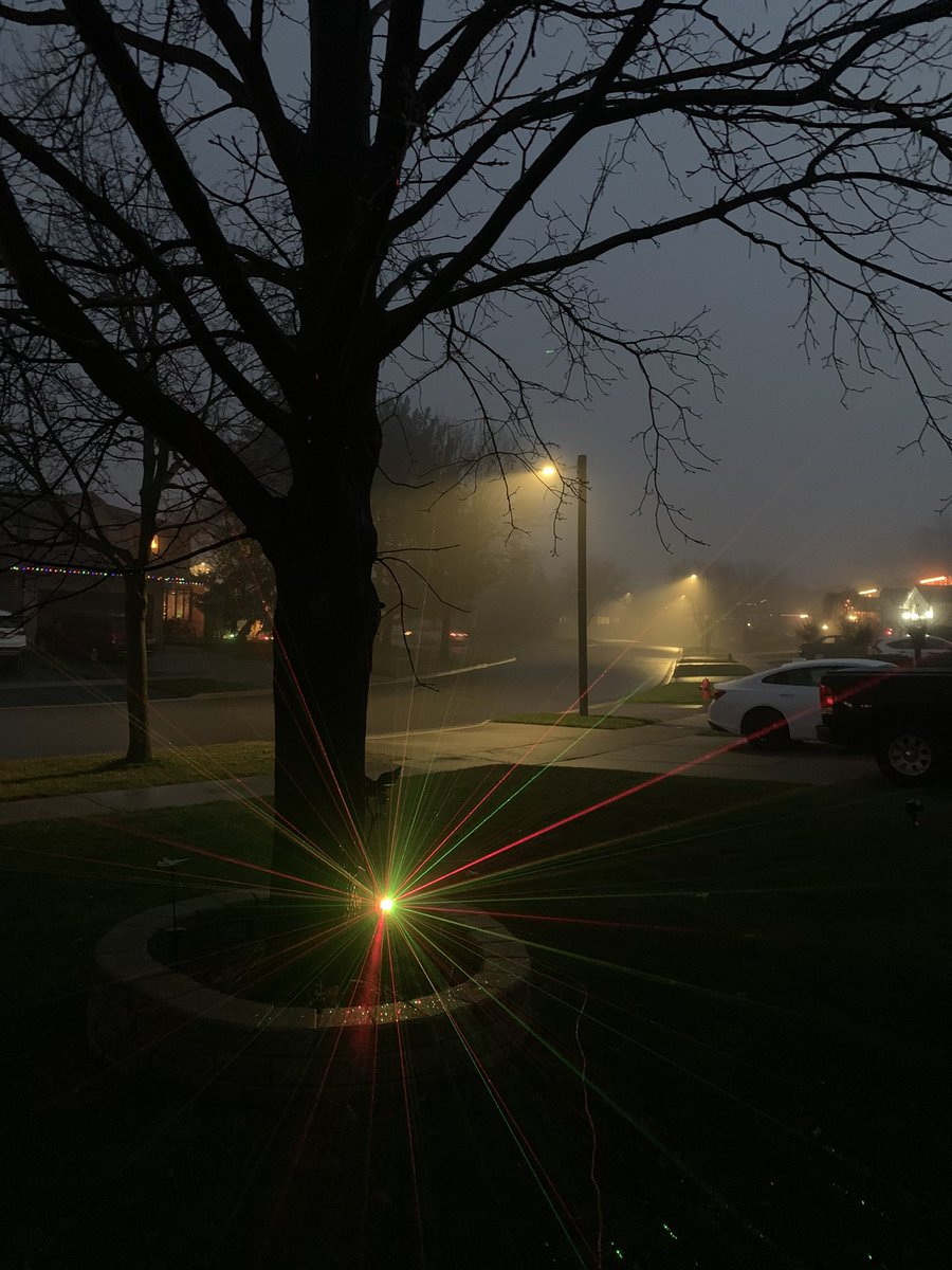 Foggy Saturday night in Burlington #ShareYourWeather