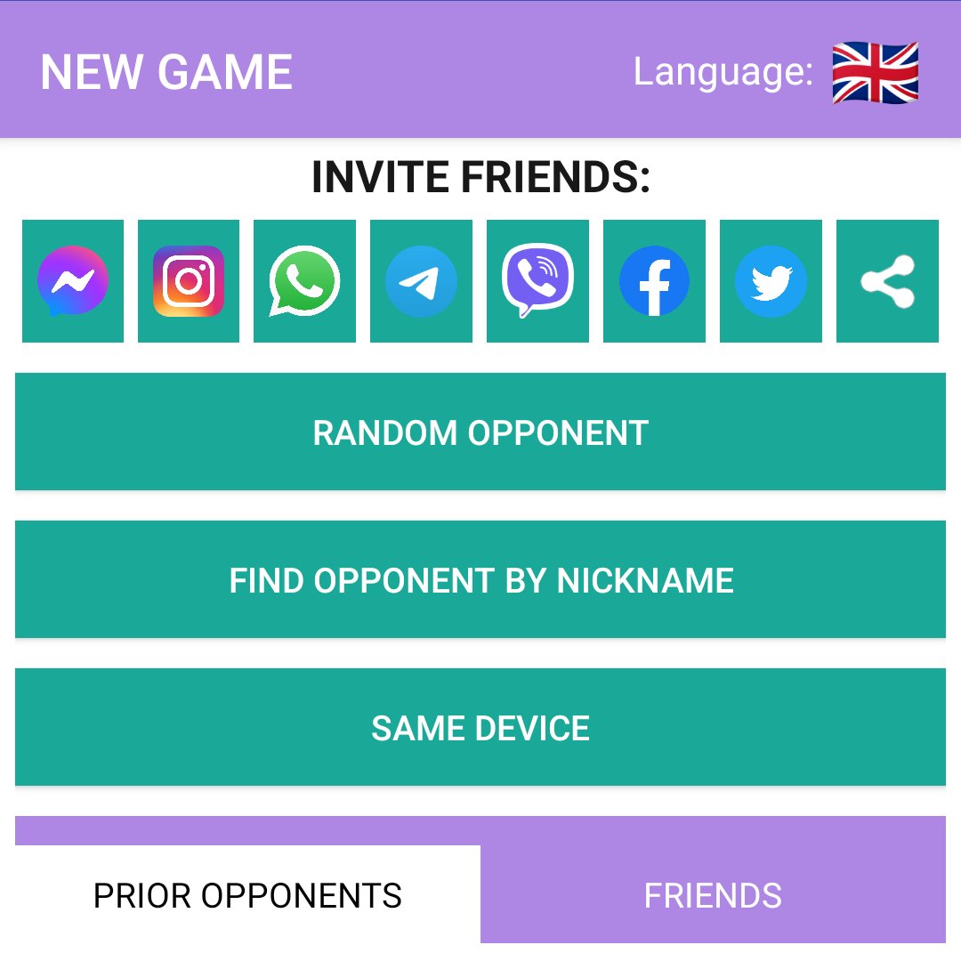 BattlexicApp's tweet photo. With version 4.2.1 of the game, it is much easier to invite your friends to play! If you have all of these social apps installed, your New Game screen will look like this. Just tap an icon and you will be able to send a personal invitation to the game! https://t.co/mHQKgzqG90 https://t.co/ZFlb1lPJiO
