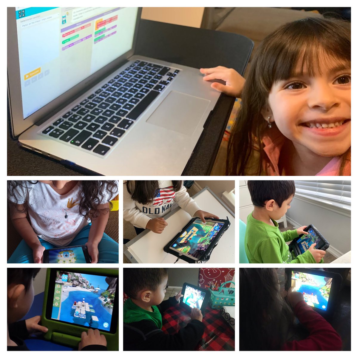 MrsRodriguezC's tweet photo. I ❤️ getting my bilingual virtual Kindergarteners future ready with @hourofcode @CarrollFISD #FISDK @FriscoISDTech https://t.co/jRXfgeutXQ