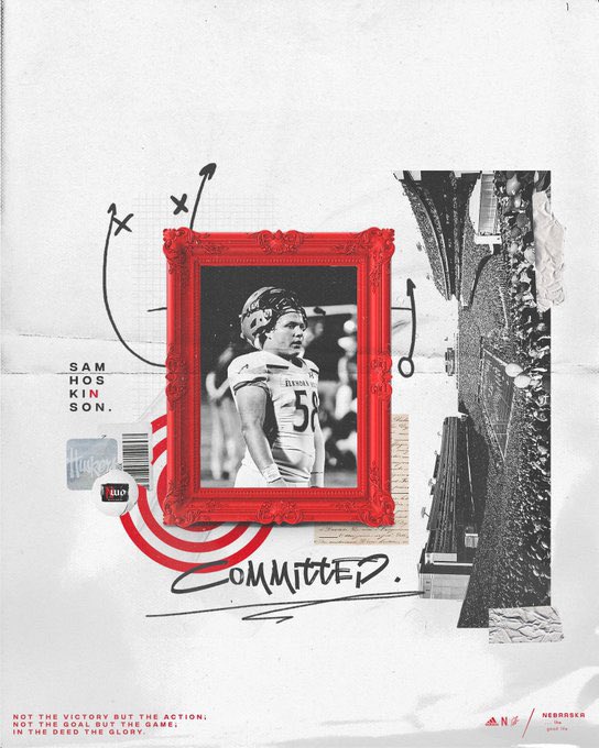 SamHoskinson's tweet image. Ever since I could pick up a football, it has been a dream of mine to play for the Huskers. I will be following in my Dad’s footsteps and committing to the University of Nebraska. Thanks to everyone who helped along the way. #GBR 🌽☠️🔴 @coachwilhite @coach_frost @HuskerFBNation