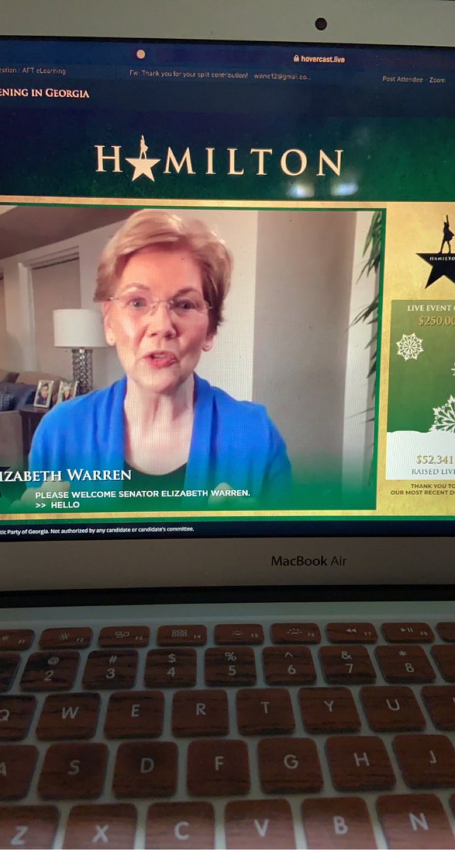 winhe12's tweet photo. Love me some @ewarren #hamfam https://t.co/oZSSZER72R