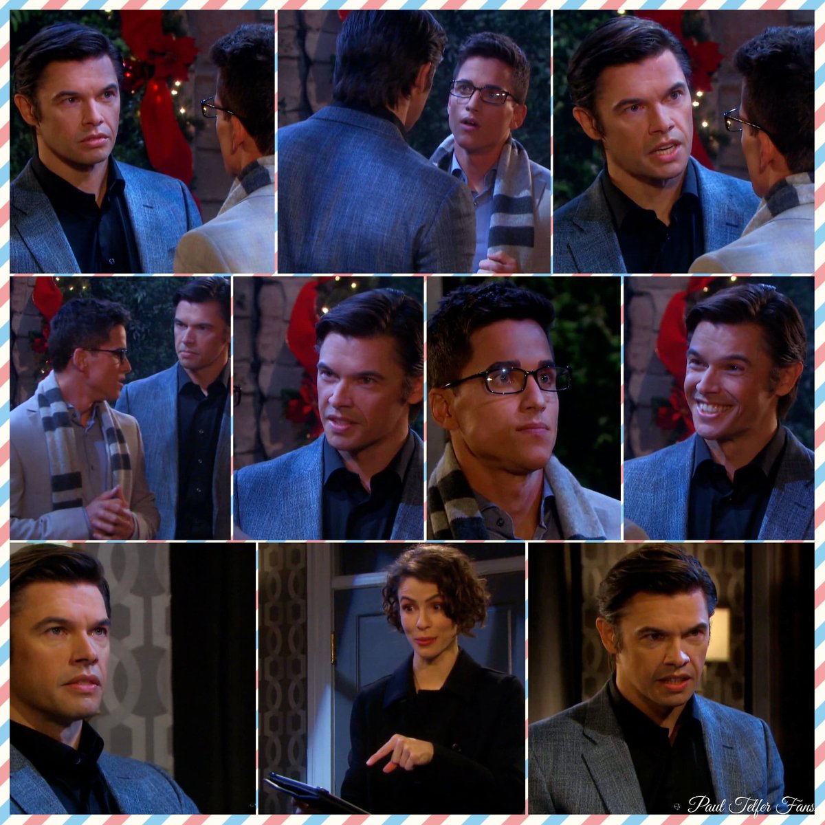 PaulTelferFans's tweet photo. From Friday's #DaysOfOurLives episode. #DoubleTripleAgent   #Xander #XanderCookKiriakis #Xarah #SarahHorton #CharlietheIntern  #PaulTelfer #LinseyGodfrey #MikeManning https://t.co/9w2Ef9PxKR