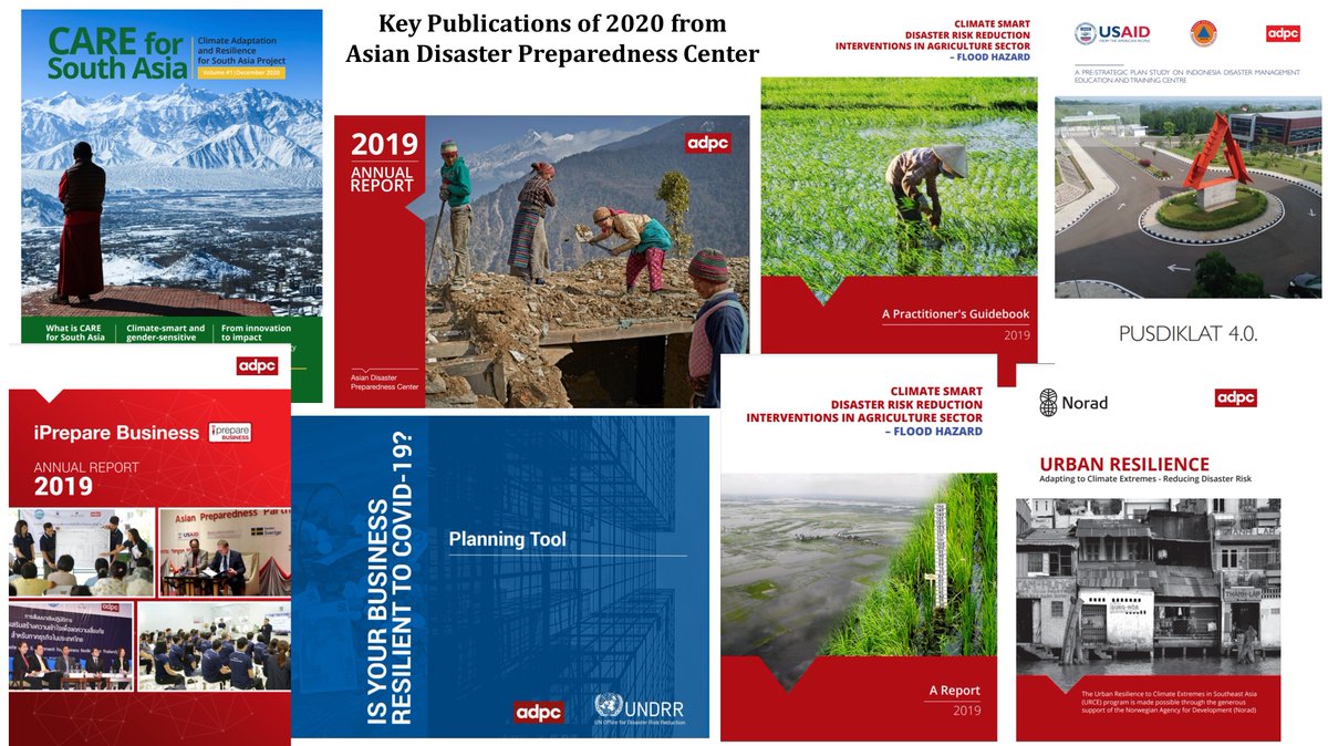 Key publications of 2020 from Asian Disaster Preparedness Center (<a href="/ADPCnet/">ADPC</a>)  available at adpc.net/igo/contents/P…