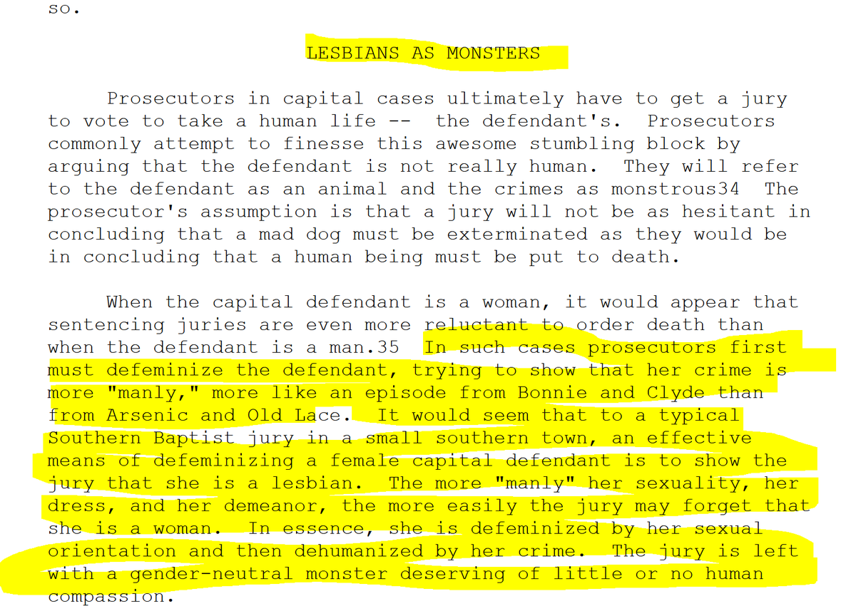 NATIONAL JOURNAL OF SEXUAL ORIENTATION LAW, VOL. 1, ISSUE 1, 1995DEATH PENALTY FOR LESBIANS