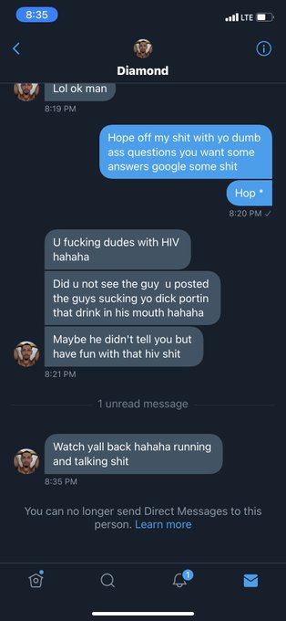 Oh he throwing threats and then hides behind the block button 🥱 sit down lil boy @phxvatohung https://t