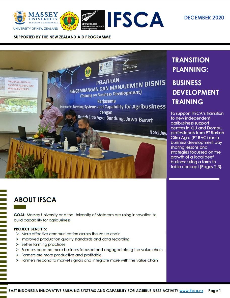 IFSCA_Activity's tweet photo. To support IFSCA's transition to new centres PT Berkah Citra Agro (PT BAC) ran a business development day sharing lessons and strategies for beef business using a farm to table concept. #NTBAgribusiness @NZinJakarta #NZMantul #NZAid @MasseyUni @chrisNZscience @DahlanUNRAM https://t.co/oE11R6pKxz