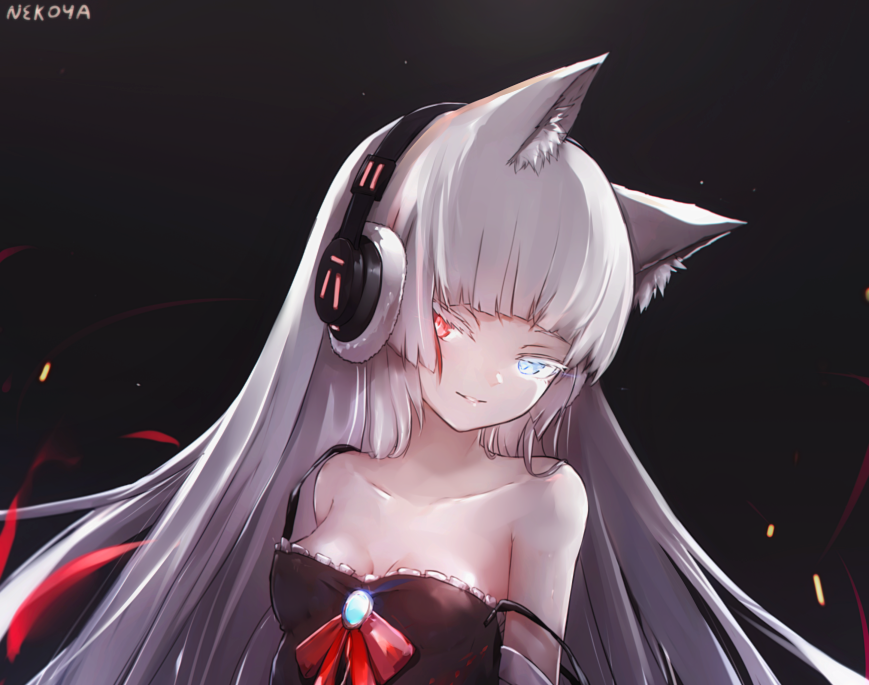 anime_irl on X: Catgirl struggle with headphones