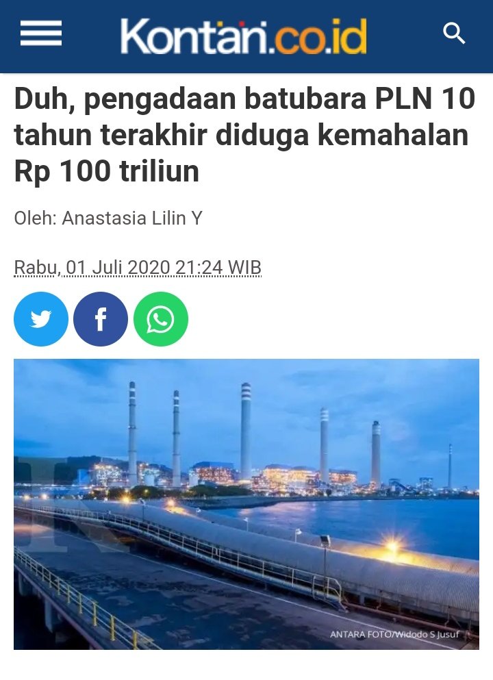 HaloPLN's tweet photo. Gimana ceritanya harga batubara Indonesia yang dibeli PLN bisa lebih mahal dari pada yang dibeli sama Cina dan India. 

Lebih mahalnya 100 triliun lagi :(

#Batubara
#PLTU
#PLN https://t.co/Cl5hoet5wn