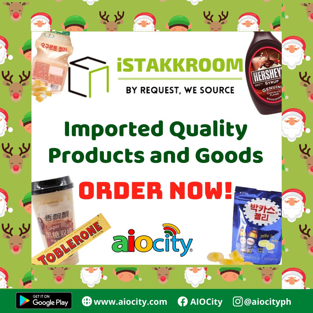 Imported quality products and goods from Istakkroom is available at AIOCity. Shop Now!

Order here: aiocity.com/istakkroom-cho…

You can also order in our Mobile App. Download it now on Google Play Store Link: bit.ly/33vmcdn

#AIOCity #Istakkroom #ImportedProducts