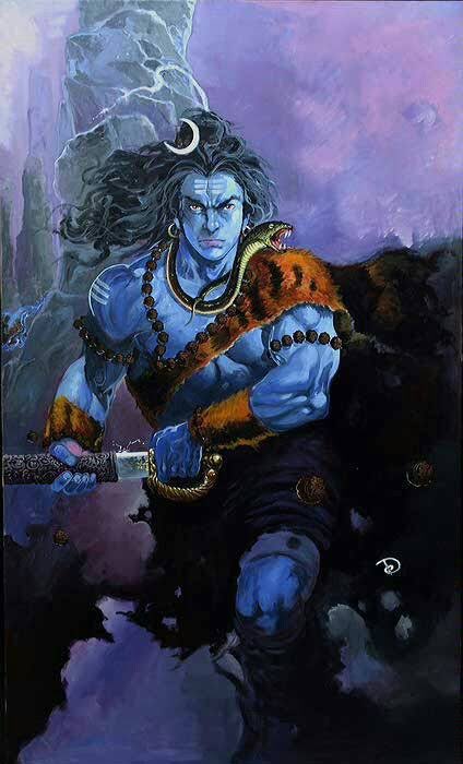 WEAPONS OF MAHADEVSarvaripati Shiva is one of the most fearsome manifestations of Mahadev. Assigned with destroying all of the universes at the end of time, Shiva is one of the most fearsome warriors. He is the Mrityunjaya. Here are some weapons associated with him: