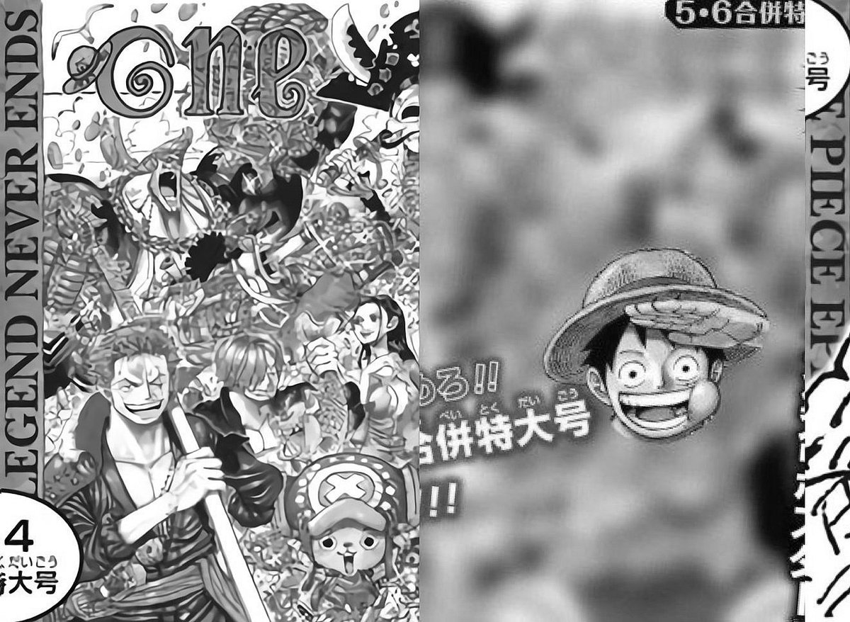 Artur Library Of Ohara On Twitter One Piece Chapter 999 Chapter 1000 Double Color Spread Cover Preview