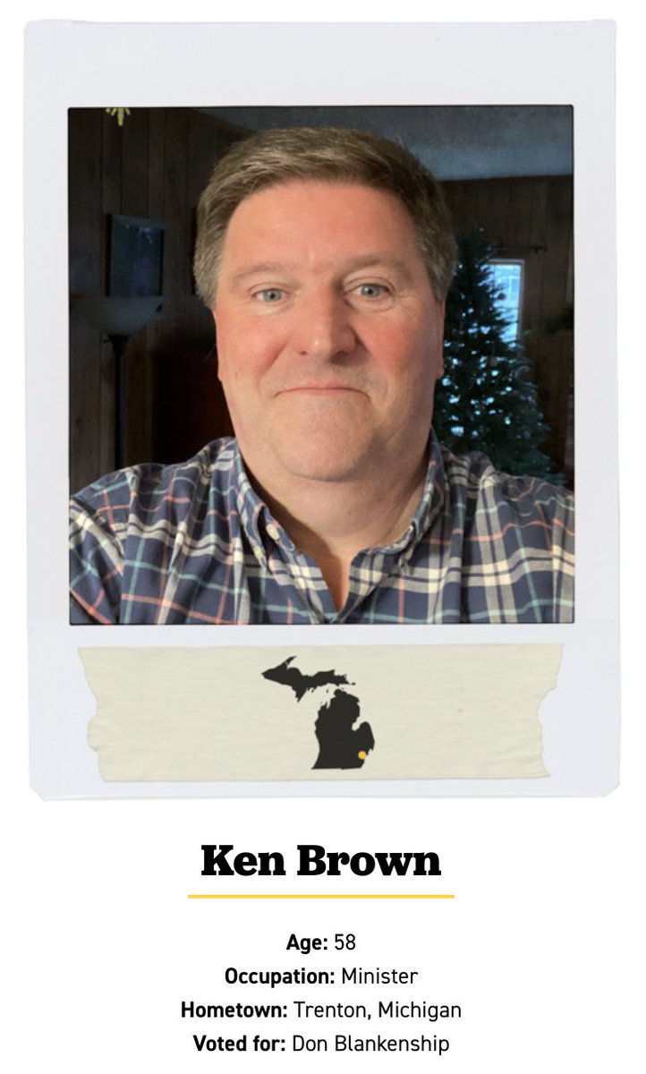 Meet Ken. He pastors an evangelical church, voted for Don Blankenship (!) to avoid compromising his values, and told me he's been disturbed to learn about the news diets of his parishioners. "I was hearing people say things like: ‘I think our country is headed for a civil war'"