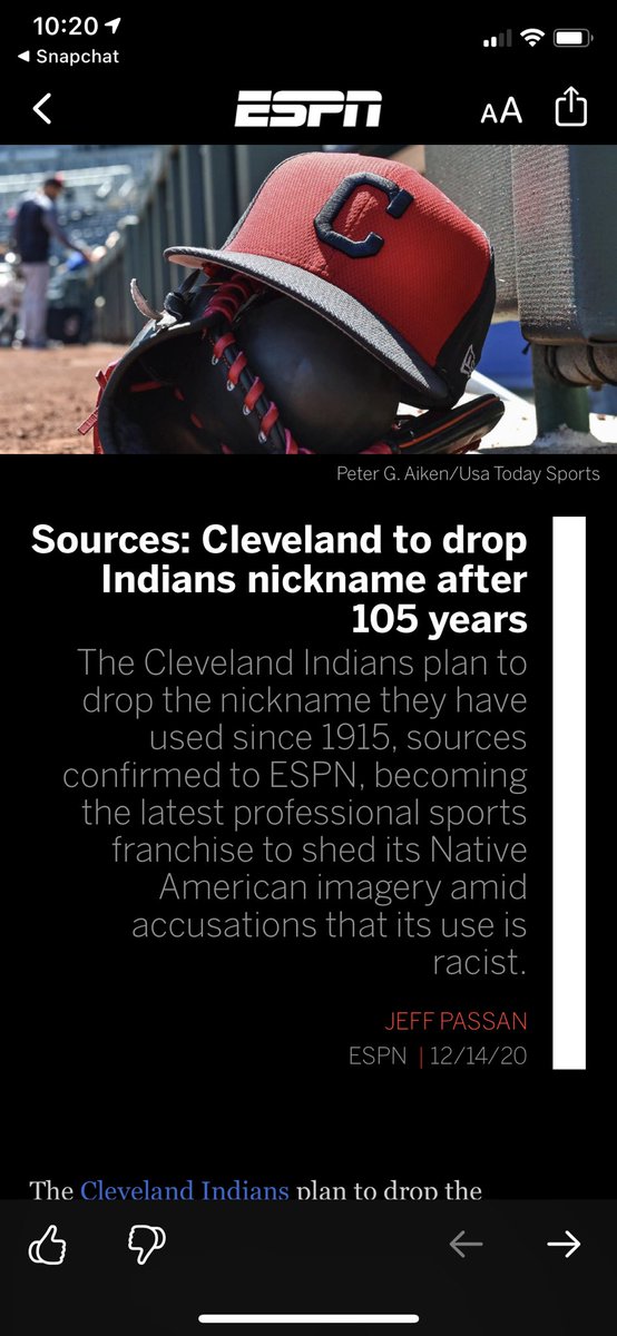 ConnorTroyer's tweet photo. This is so ridiculous. How can society be so soft that we have to change a nickname that has been around for over a century. Sad. https://t.co/3smFVjfFSK