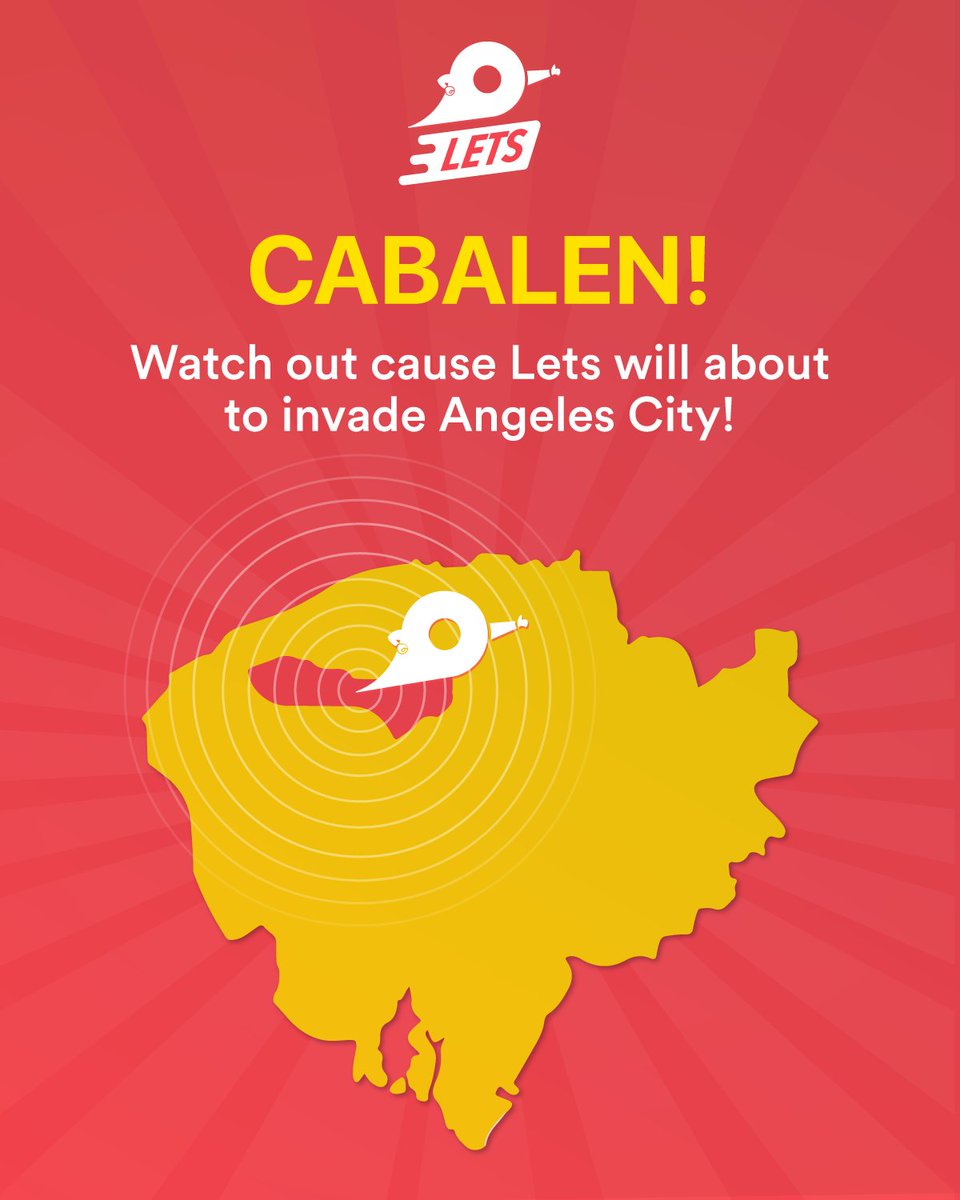 LetsPH2020's tweet image. Cabalen Padatang ne ing Lets!
The newest on-demand delivery app.
#LetsInvade #LetsAngelesCity #LetsApp