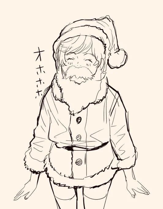 クリスマス間近なので去年描いたサンタミネバ様。 