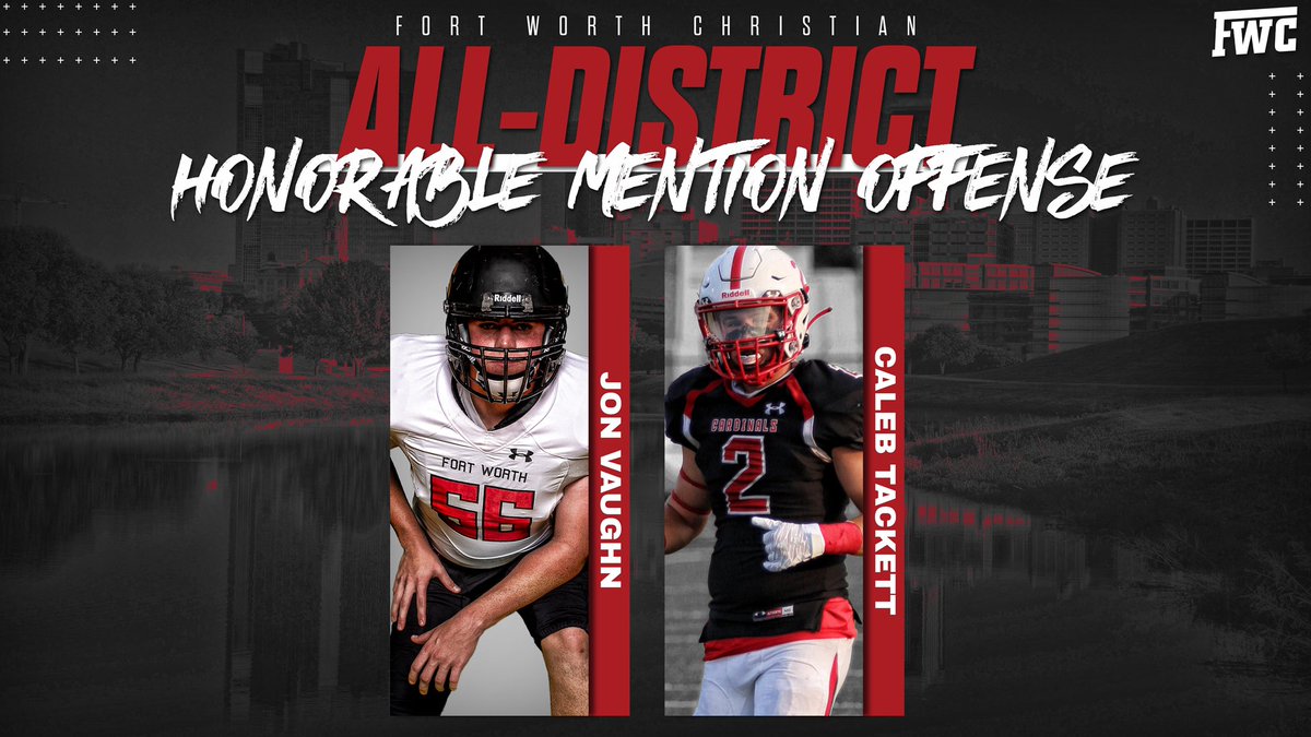 🏈Honorable Mention All-District Offense
