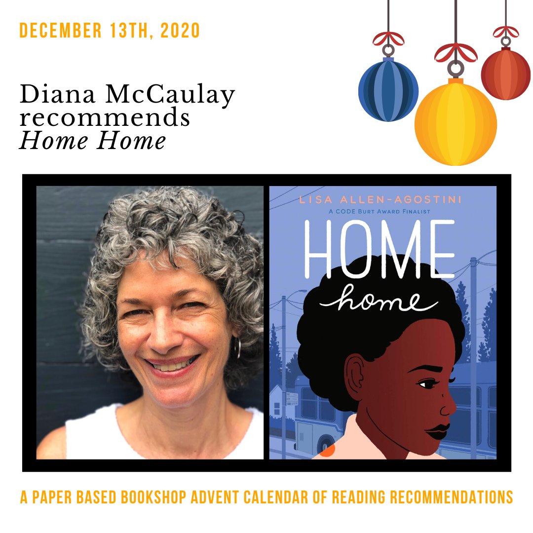 paperbasedbooks's tweet photo. Day 13 of our #PaperBasedAdvent Calendar!
@dmccaulay recommends Home Home (@DelacortePress) by @AllenAgostini!
"Deceptively simple but never simplistic, Home Home delivers a poignant and ultimately uplifting story"
Thank you, Diana! π§‘ https://t.co/0tn6J8vsIh