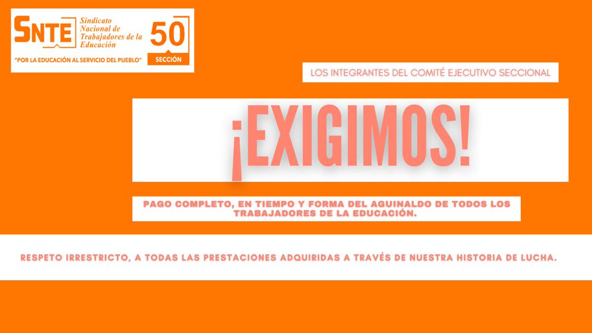 vzz_85's tweet photo. @JaimeRdzNL No al Pago Diferido de Aguinaldo! Si Violan nuestros Derechos!!!!! Los maestros ya estamos Unidos, no hemos dejado de trabajar, al contrario, nos representa un Reto grande y gastamos en Recursos Apropiados de nuestro bolsillo para Cumplir con Nuestro trabajo. #snte50 https://t.co/0SWwBWtM5e