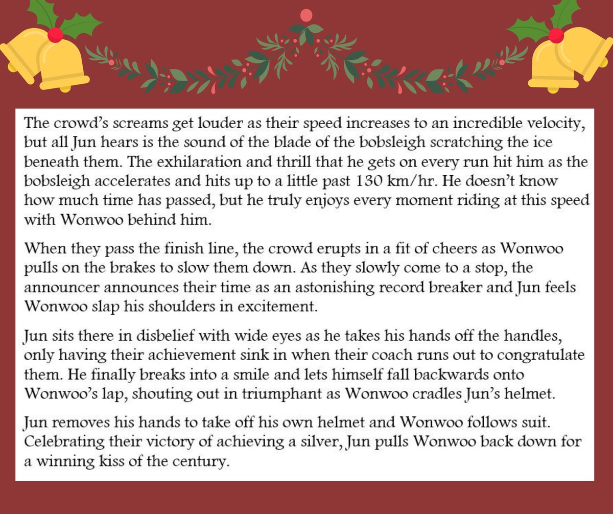 _aeternanox's tweet photo. 🎄𝑫𝒂𝒚 𝟏: 𝑺𝒍𝒆𝒊𝒈𝒉 #SVTXMAS 

- 𝑩𝒐𝒃𝒔𝒍𝒆𝒊𝒈𝒉 𝒄𝒐𝒎𝒑𝒆𝒕𝒊𝒕𝒐𝒓𝒔 𝑱𝒖𝒏 𝒂𝒏𝒅 𝑾𝒐𝒏𝒘𝒐𝒐 𝒕𝒂𝒌𝒆 𝒐𝒏 𝒕𝒉𝒆𝒊𝒓 𝒇𝒊𝒏𝒂𝒍 𝒓𝒖𝒏 𝒇𝒐𝒓 𝒂 𝒄𝒉𝒂𝒏𝒄𝒆 𝒕𝒐 𝒕𝒂𝒌𝒆 𝒉𝒐𝒎𝒆 𝒂 𝒎𝒆𝒅𝒂𝒍

- 𝑾𝒐𝒏𝒉𝒖𝒊 https://t.co/o2C4pOhfCG
