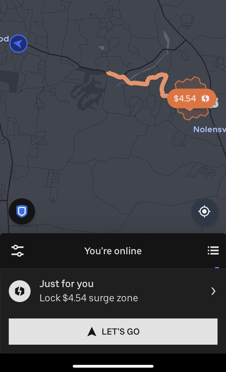 DeliveryMan4You's tweet photo. Has anyone seen this before?  I didn’t take it because I didn’t know how long it works for #Surge #UberEats https://t.co/WC16AuD2fw