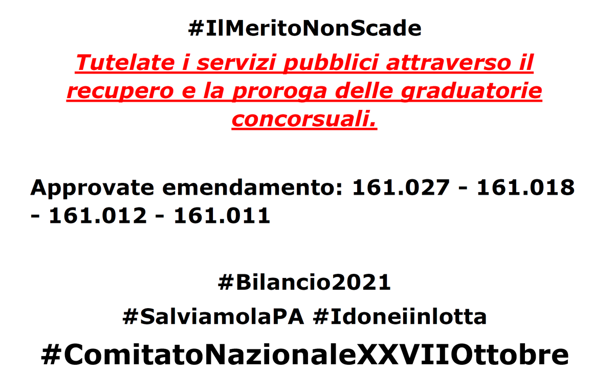 AlessioMercanti's tweet image. #idoneiinlotta #IlMeritoNonScade #SalviamolaPA