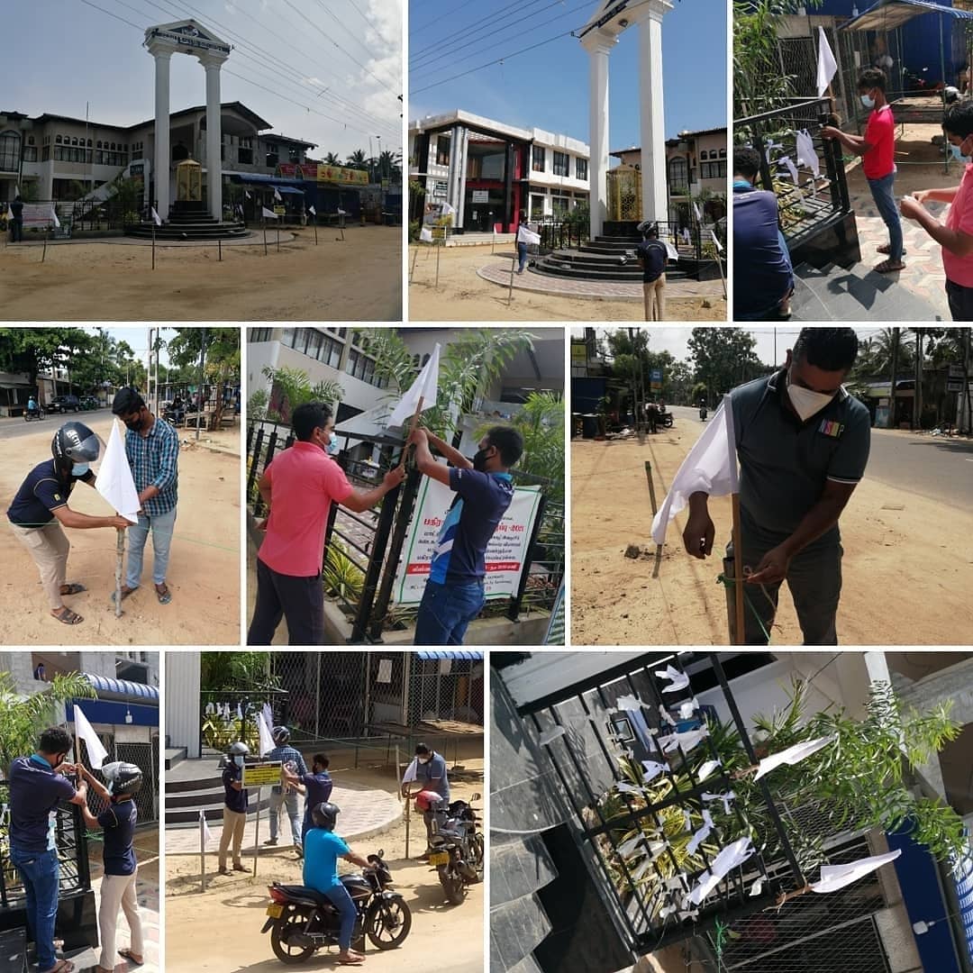 rinasahm's tweet photo. #WhiteClothProtest
#stopforcedcremationssrilanka
#stopforcedcremations
#covid_19
#covid19sl
#addalaichenai
#srilanka🇱🇰 #coviddeaths https://t.co/F2DqkXrYEF