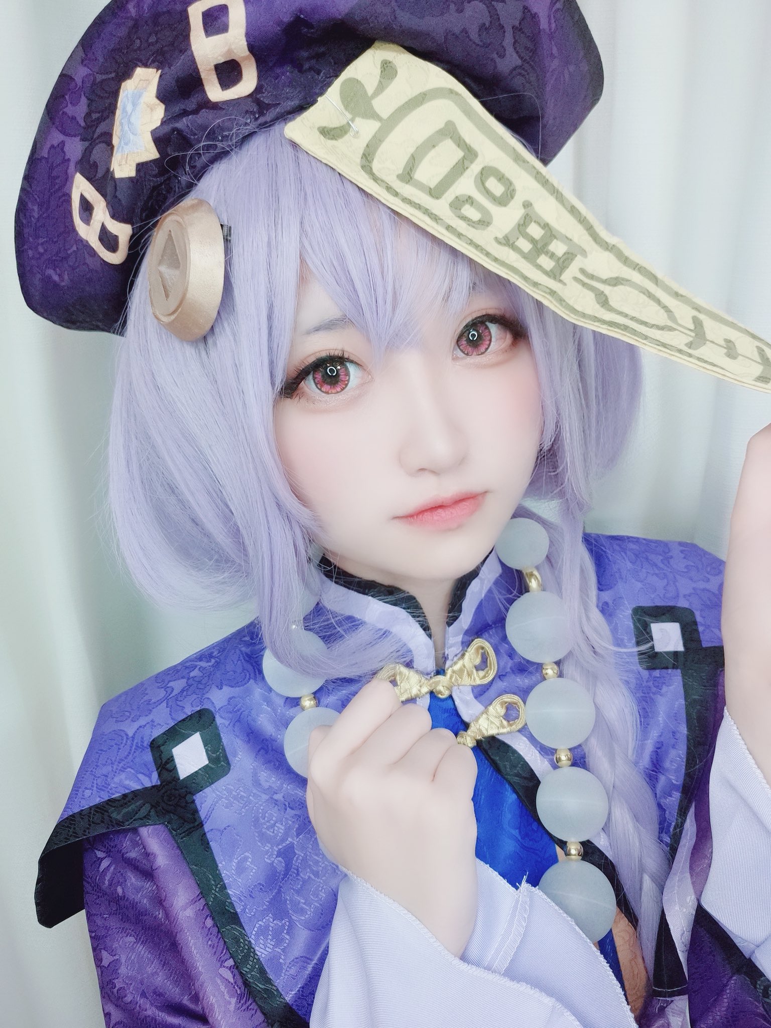 画像,七七ちゃん〜💜☯️#原神　#コスプレ https://t.co/bacABcXiXZ。