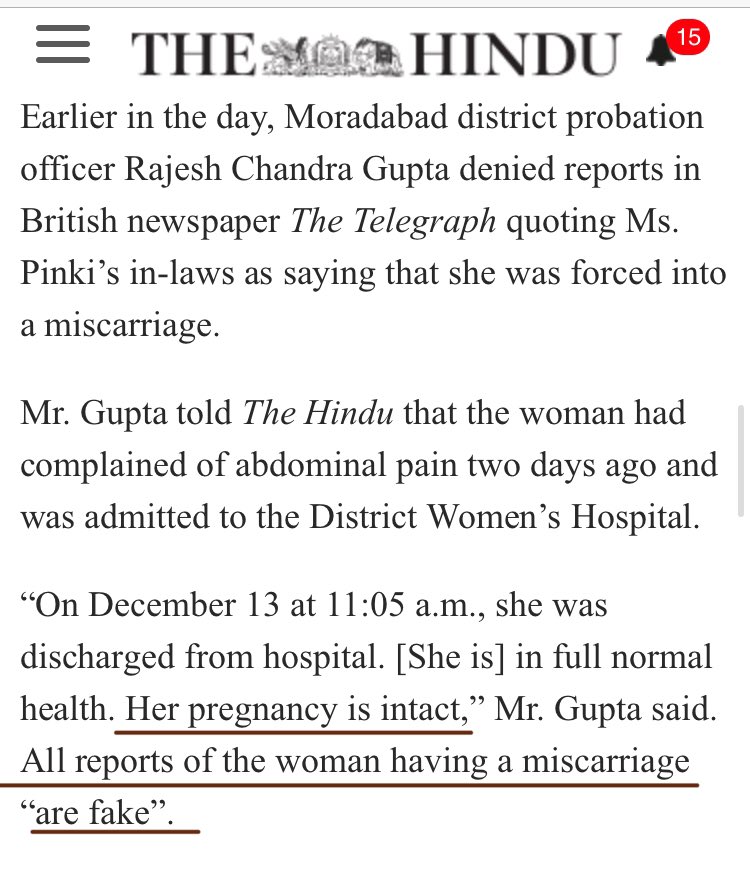 Rasode ka Factchecker  @zoo_bear spread fake news of women detained in UP suffered miscarriage.The lady is in normal health, pregnancy still intact.What kind of sick people ask donation by lying over an unborn baby? Don't expect  @TwitterIndia to suspend such fake news peddlers