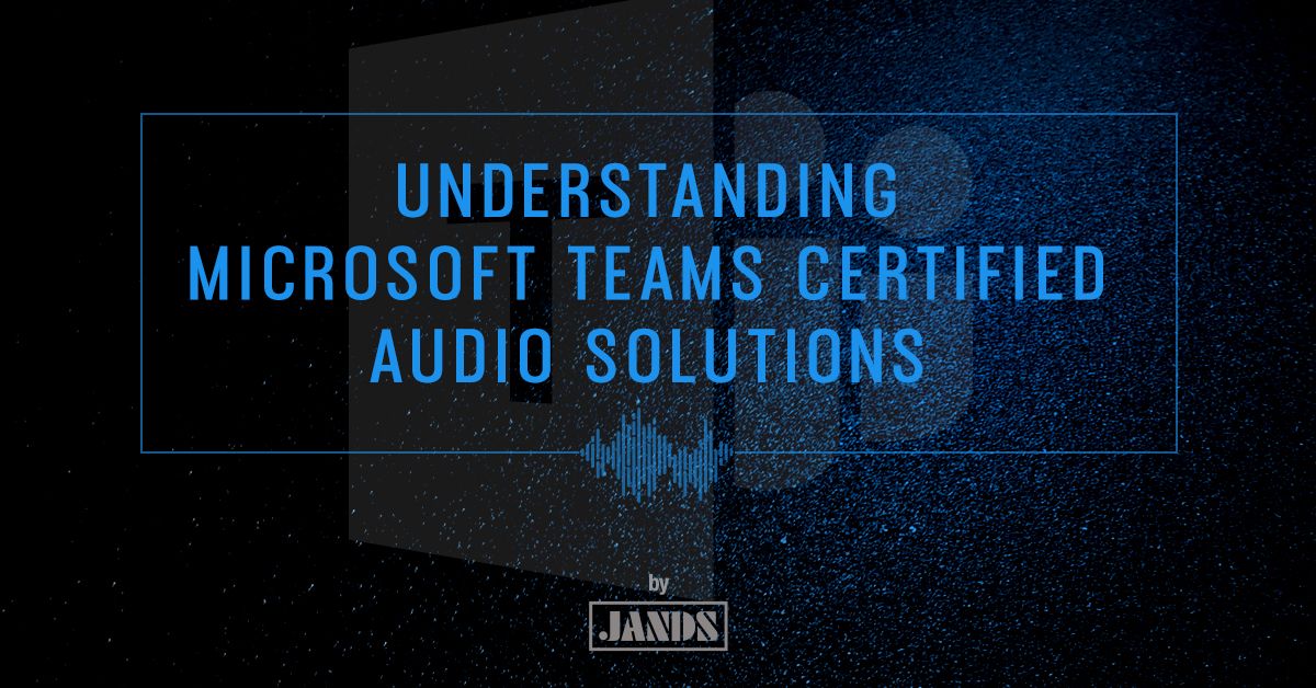 What does "Certified" mean for audio systems in Video Conference rooms? With the help of Microsoft, we're going to explore what a Certified solution does for you and your adoption of Microsoft Teams.

Join Tomorrow at 1pm.

Register Here - &gt; register.gotowebinar.com/register/19468…
