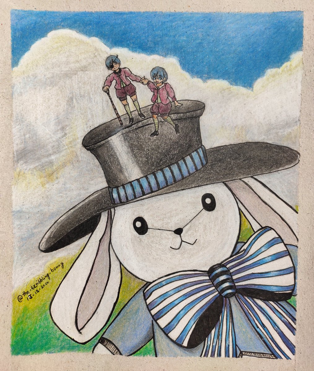 scribbling_the's tweet photo. Happy Birthday Phantomhive Brothers
A small gift from The Scribbling Bunny 🌸✨🌸

And, 
Don't fight too much :'3

.#cielphantomhive #kuroshitsuji #blackbutler @BlackLabel_KS @toboso_official https://t.co/qWavXzvMOo