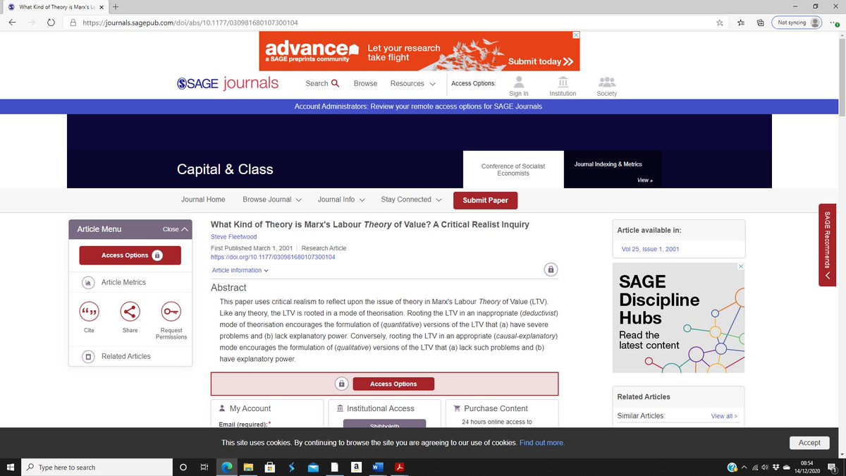 Steve Fleetwood on Marx:  https://journals.sagepub.com/doi/abs/10.1177/030981680107300104