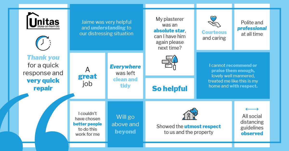 UnitasSoT's tweet photo. Talk about #MondayMotivation! Our staff have worked incredibly hard through the pandemic to ensure that our tenants needs were still met, and it’s wonderful to hear that their work is appreciated 🥰👏

Well done, #TeamUnitas! #ProudtobeStoke https://t.co/siQh4ff7jh