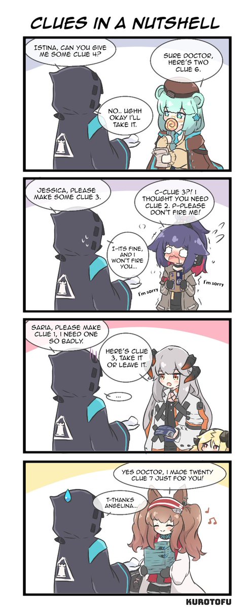 Getting clues in a nutshell.
#arknights #アークナイツ #明日方舟 