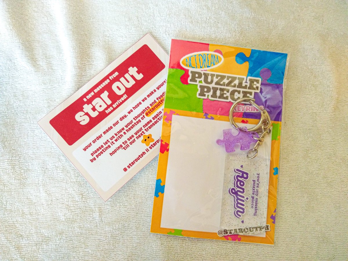 doyojji's tweet photo. received this last week pero ngayon ko lang siya nabuksan aaaa thank you so much for this @staroutph! the puzzle piece keyring is so cute aaaaa my doren charms look cute tgt π₯Ίπ #staroutfeedbacks https://t.co/XSYmYIZG9l