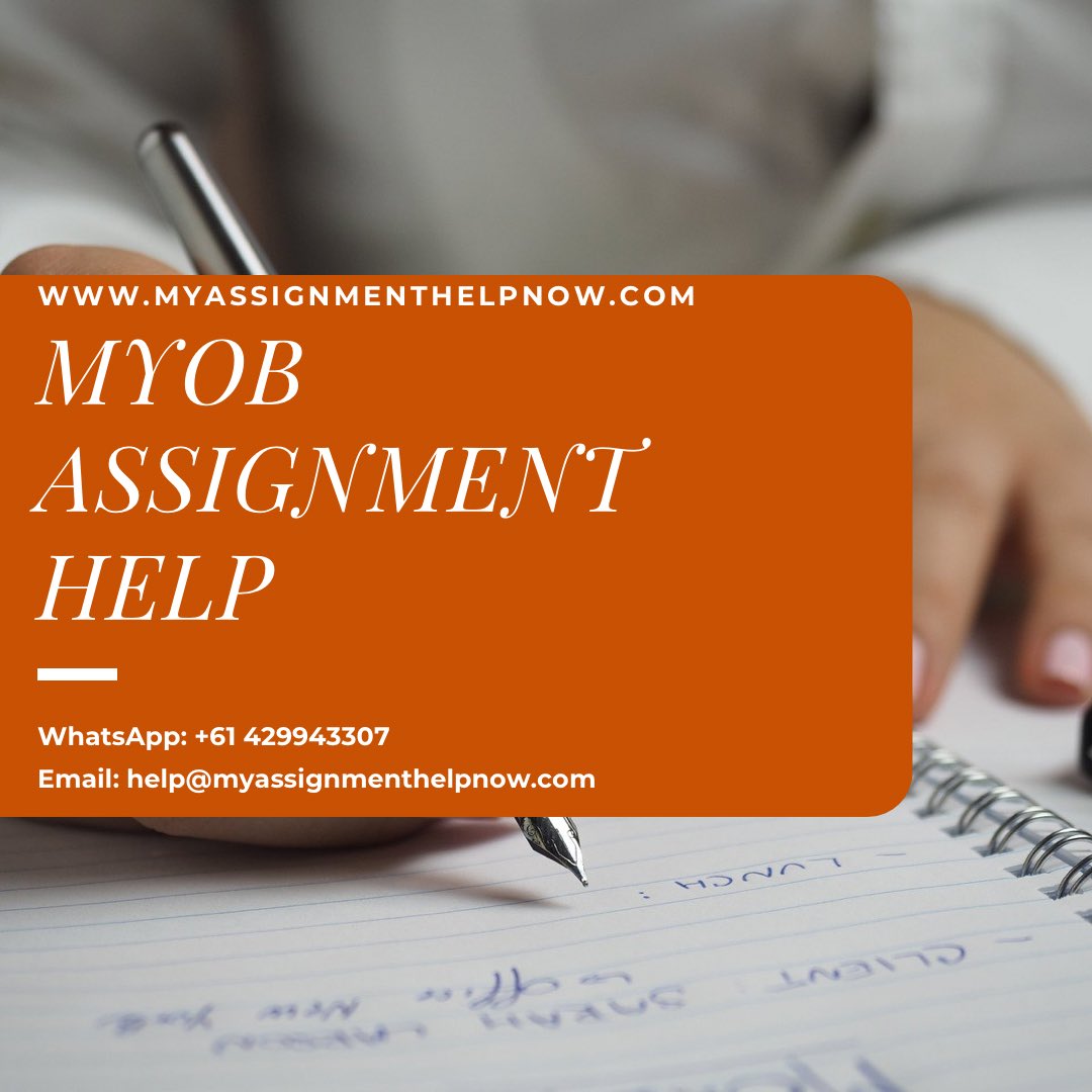 MAHN_AU's tweet image. MYOB Assignment Help
myassignmenthelpnow.com/myob-assignmen…
#assignmentprovider #studentsinaustralia #australianstudents #australiastudents #australiauniversity #australianuniversities #myassignmenthelpnow #assignmenthelp #assignmenthelper #assignmenthelpaustralia #assignmenthelpers