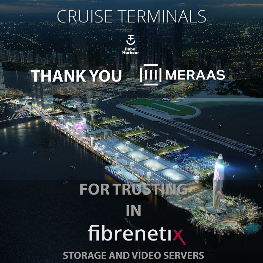 _Fibrenetix's tweet photo. @Dubai Harbour Cruise Terminal  is a world-class maritime destination boasting the most advanced cruise terminal and the biggest marina in the Arabian Gulf.  

Thank you to @MeraasDubai  for the continuous trust in @_Fibrenetix  Storages, Server and know how. #teamfibrenetix https://t.co/fWHVoq6oCF