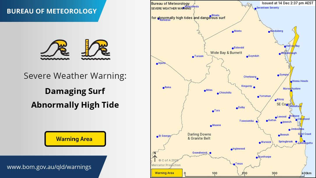 BOM_Qld's tweet image. ⚠️Severe weather warning update⚠️
The threat of damaging winds and heavy rainfall has eased over Queensland, but surf &amp;amp; tide hazards continue on the coast. A severe thunderstorm warning for heavy rainfall continues further north in the #WideBay. Warnings: ow.ly/R5De50CKmn6