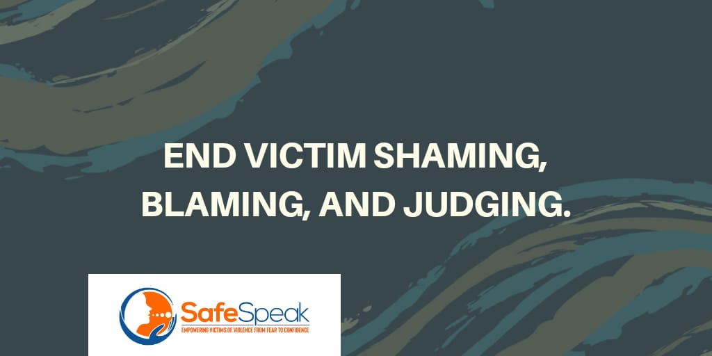 SafeSpeak's tweet photo. Speaking up and disapproving stigma, victim-blaming attitudes and remarks are great ways to support gender based survivors in our daily life.

Learn more: https://t.co/rx0Y2sYCOM

 #16Days #domesticviolence #SGBV #NoMoreGBV https://t.co/J2ZjuCsxY8