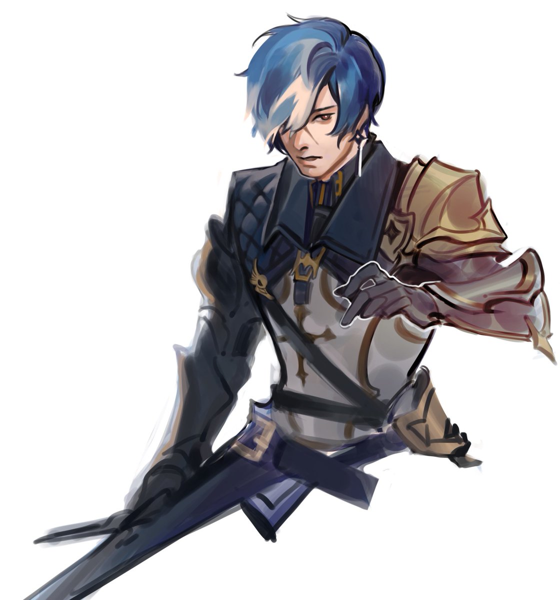 akhmeow's tweet photo. took a break from raid spreadsheets to finish this granson commission https://t.co/nmOqr5DYcE