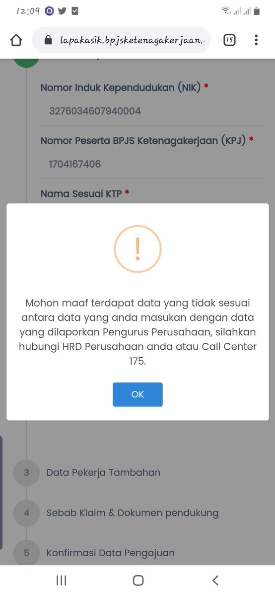 ScreamooDoo's tweet photo. @BPJSTKinfo 
Selamat siang..
Saya ingin melakukan pencairan
Bpjs ketenaga kerjaan
Akan tetapi ada balasan yg menyatakan data tidak sesuai dengan pendaftaran bpjsnya
Ternyata nama tidak sesuai,
Apa yg bisa saya lakukan?
Terimakasih https://t.co/RD7wVrlrxf