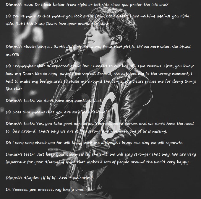 LauraDear16's tweet photo. ❣️Warning:It's not for Dears who can't understand a joke.Just 4 fun till voting.Dimash part 1 interview by his body parts,completly wierd to write but I just couldn't resist.Every similarity with real Dimash and accounts are coincidence🤣I hope at least 1 person will laugh a bit https://t.co/mJbID6hIbp